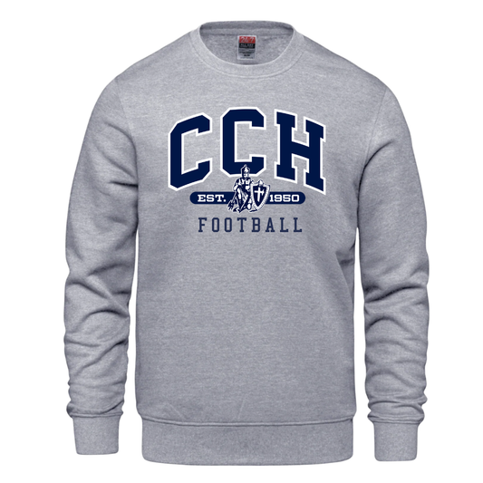 Cotton Crewneck - Sewn/Embroidered Logo