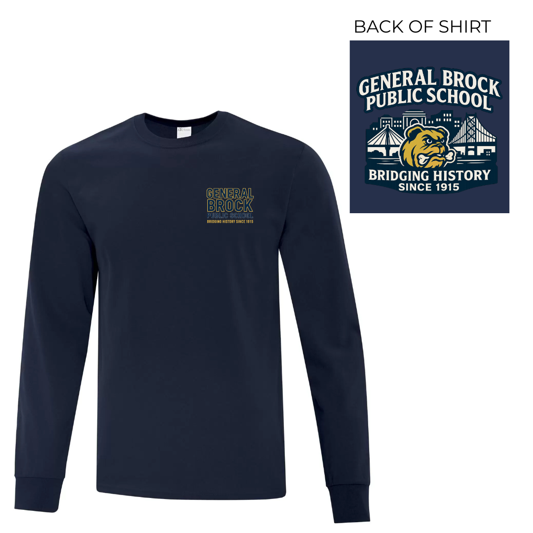 Cotton Longsleeve - Back Logo - Youth