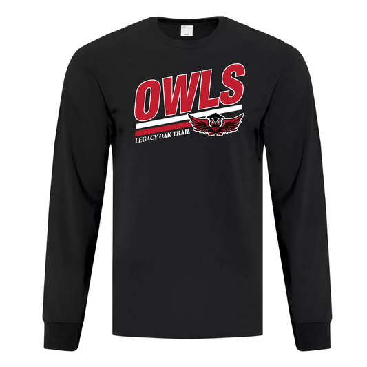 Cotton Longsleeve - Owls Logo