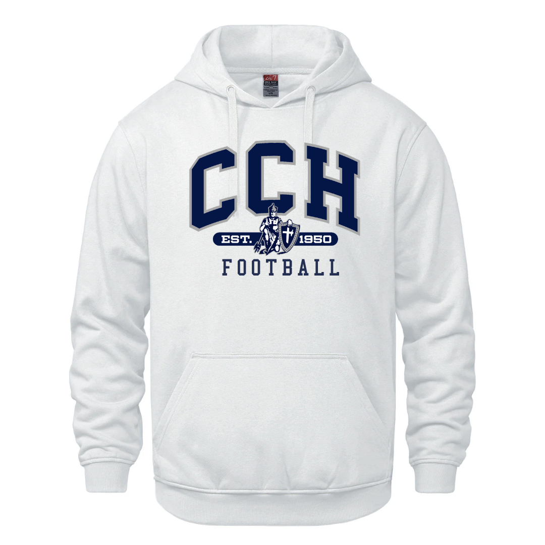 Cotton Hoodie - Sewn/Embroidered Logo