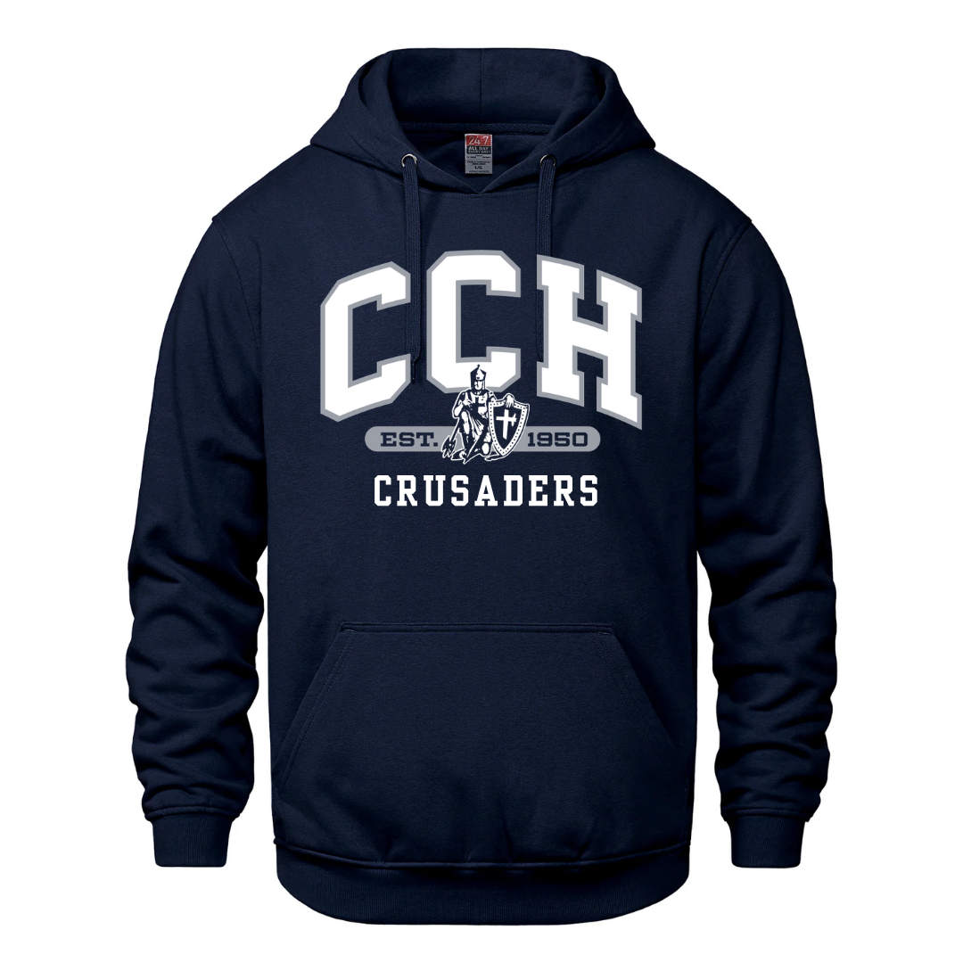 Cotton Hoodie - Sewn/Embroidered Logo