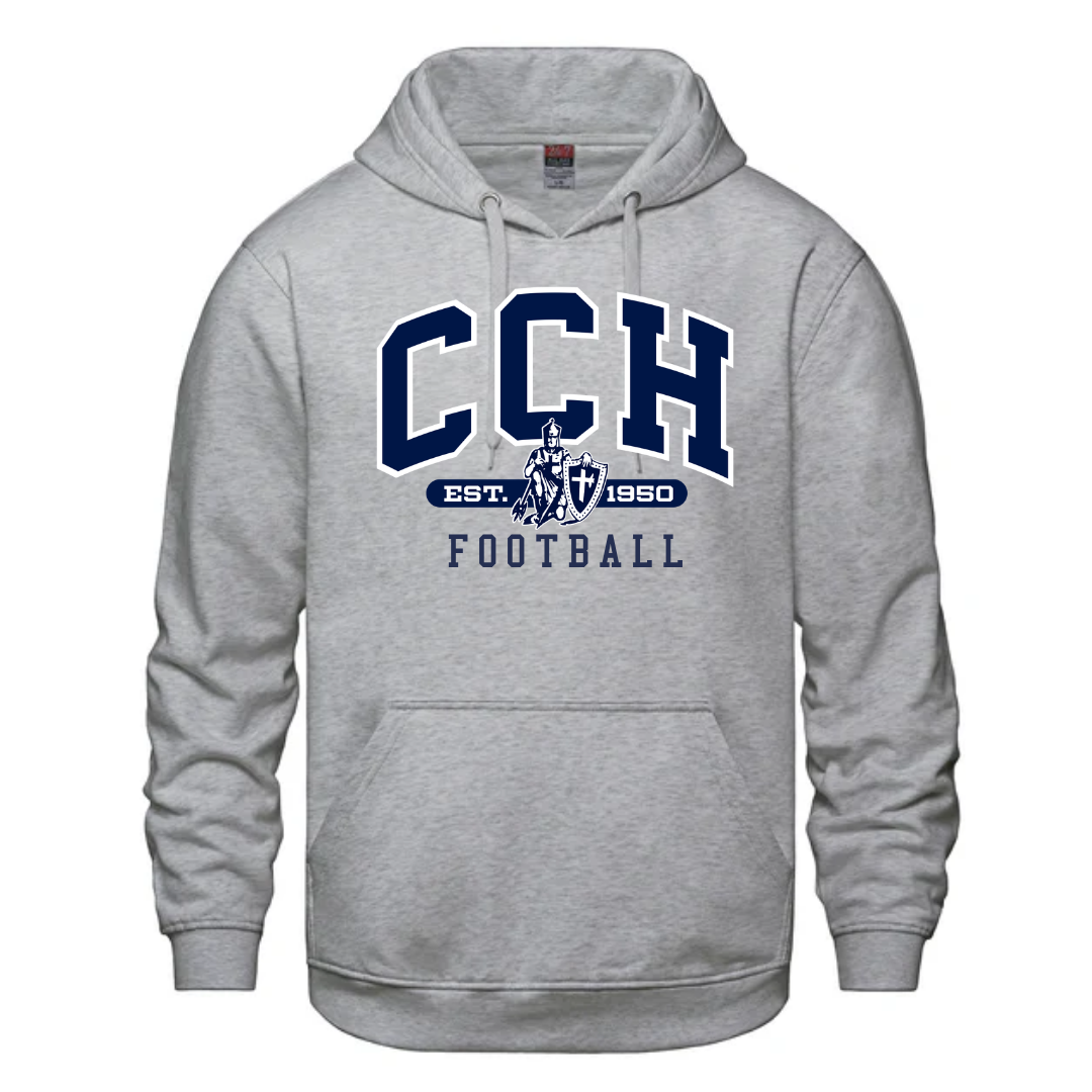 Cotton Hoodie - Sewn/Embroidered Logo