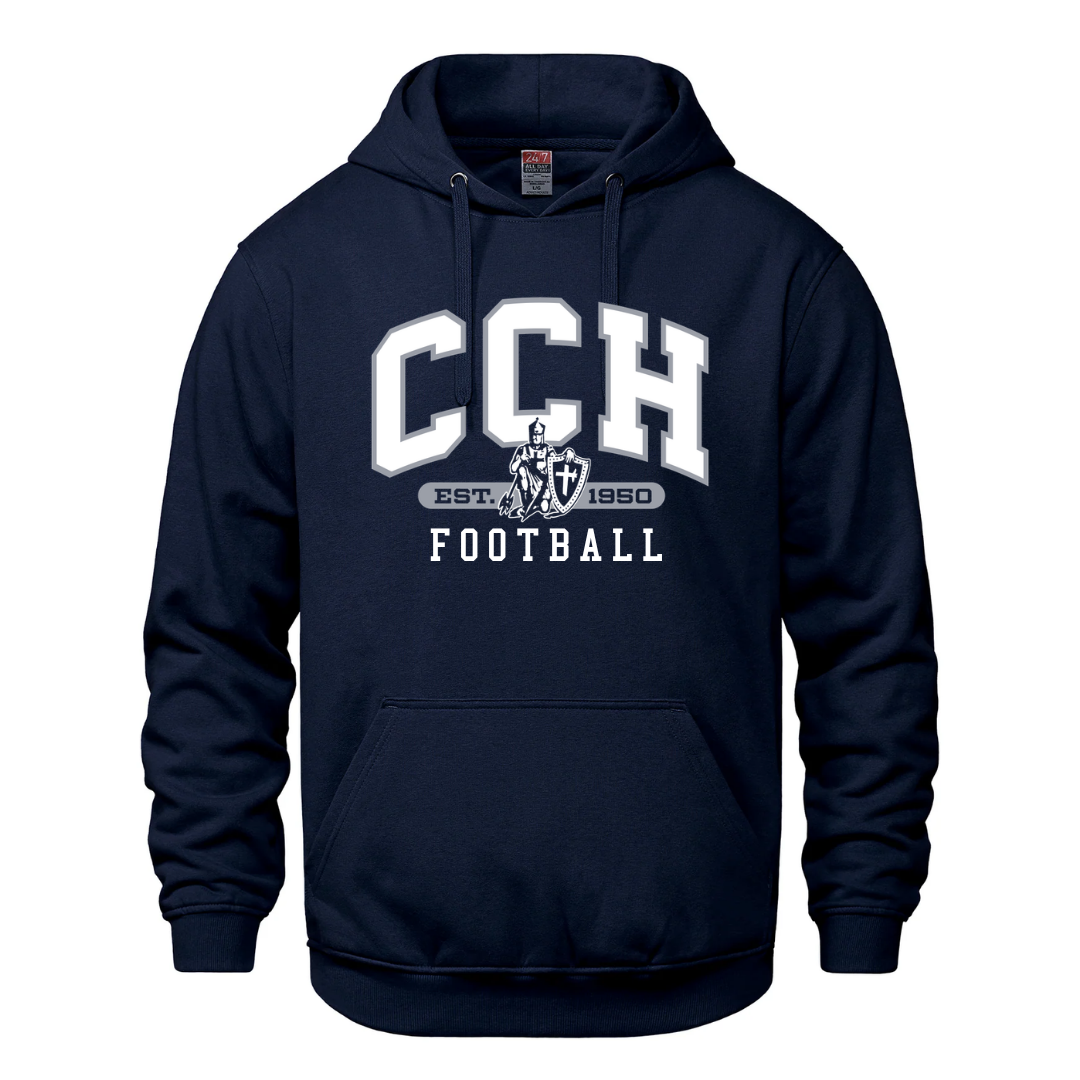 Cotton Hoodie - Sewn/Embroidered Logo