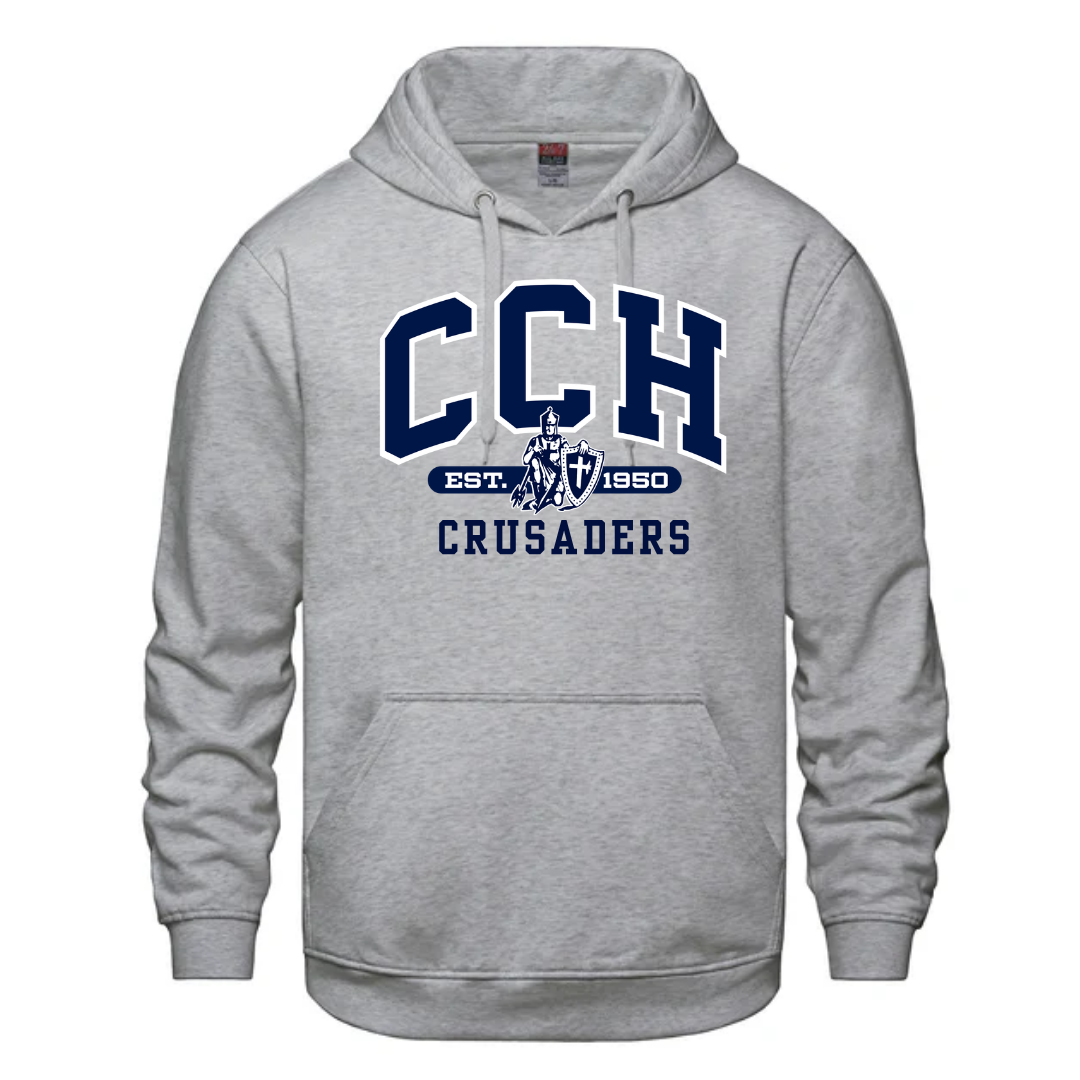 Cotton Hoodie - Sewn/Embroidered Logo