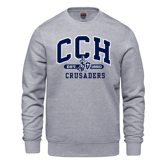 Cotton Crewneck - Sewn/Embroidered Logo