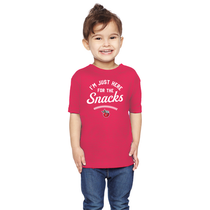 Toddler Tee - I'm Just Here for the Snacks