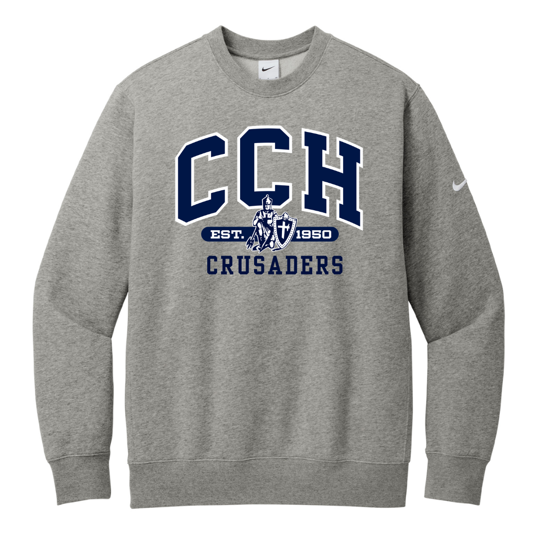 Club Fleece Crewneck - Sewn/Embroidered Logo