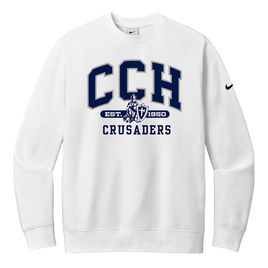 Club Fleece Crewneck - Sewn/Embroidered Logo