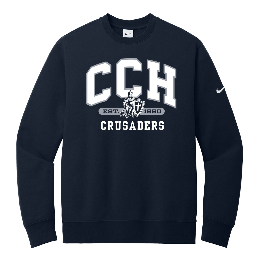 Club Fleece Crewneck - Sewn/Embroidered Logo