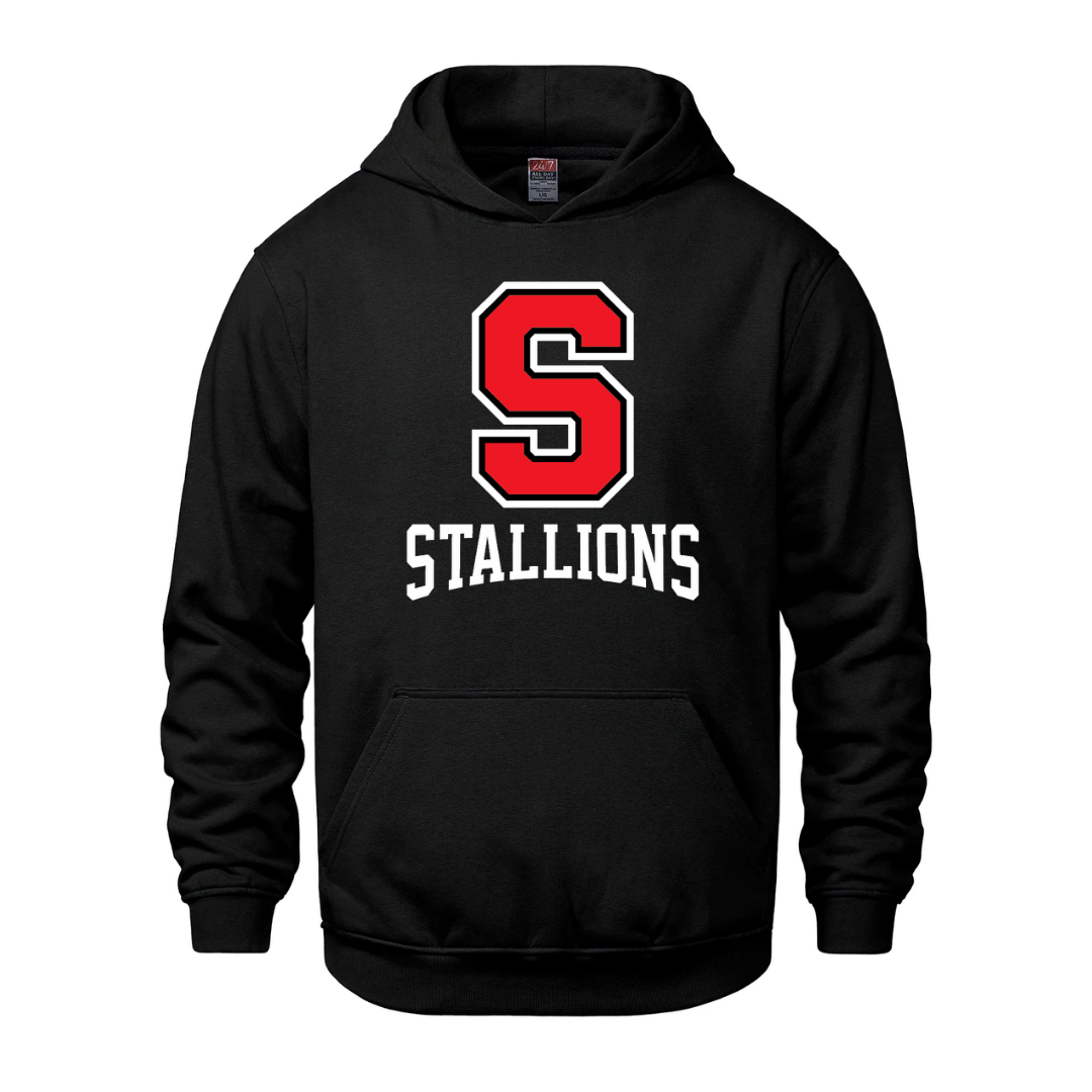 Cotton Fleece Hoodie - S Logo - Youth