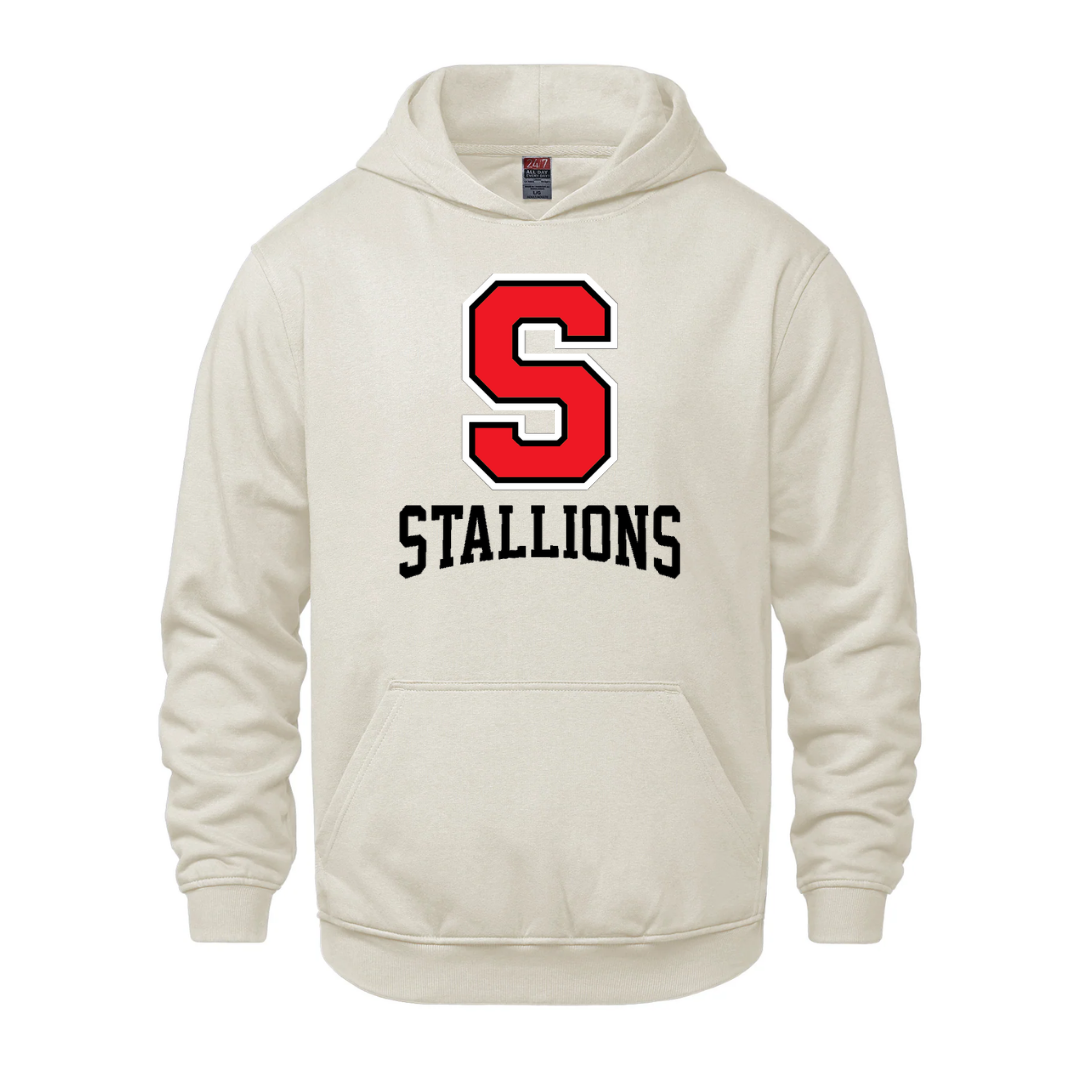 Cotton Fleece Hoodie - S Logo - Youth