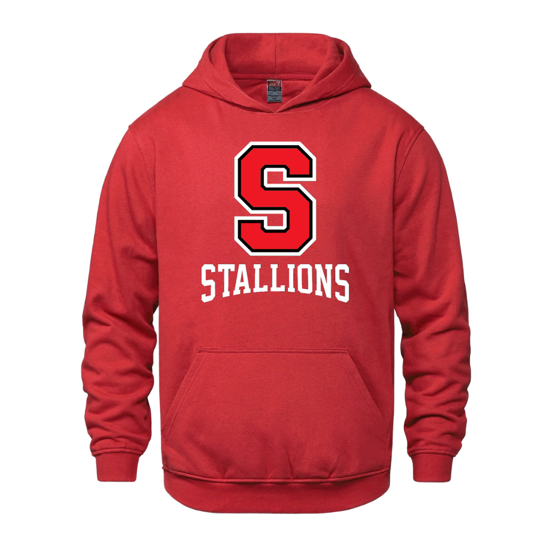 Cotton Fleece Hoodie - S Logo - Youth