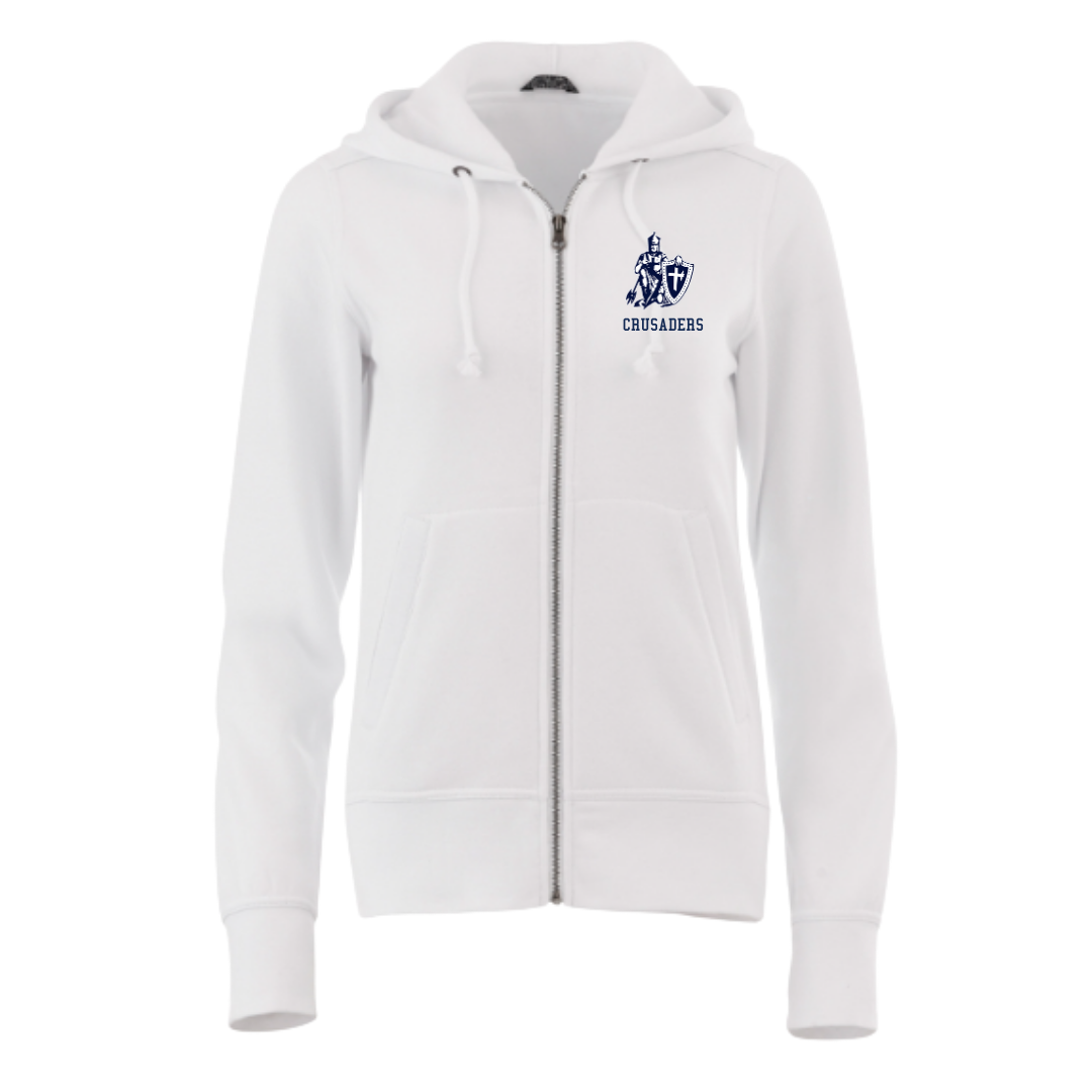 Cotton Full Zip Hoodie - Womens