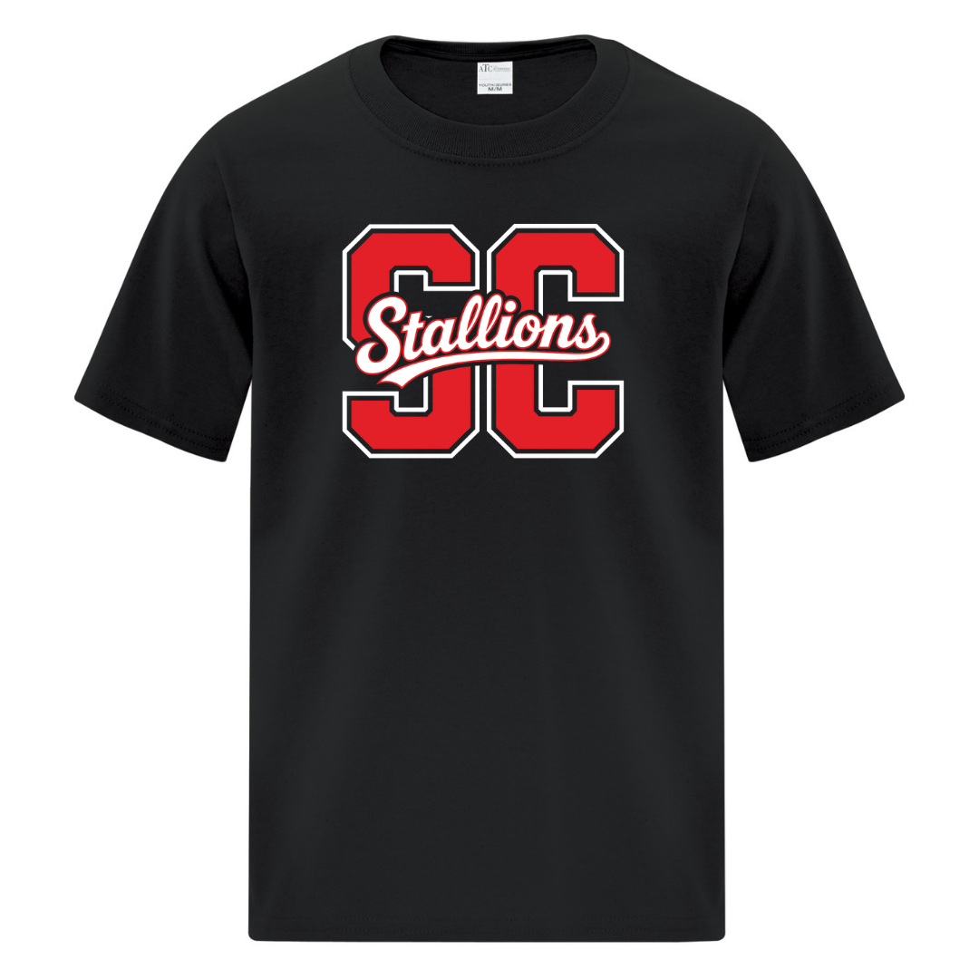 Cotton T-Shirt - SC Script Logo - Youth