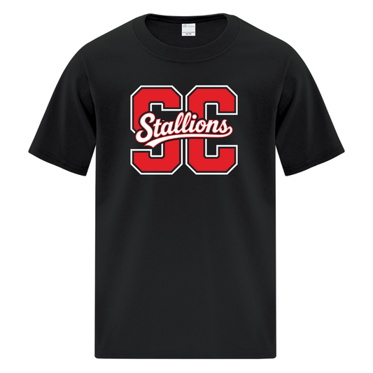 Cotton T-Shirt - SC Script Logo - Youth
