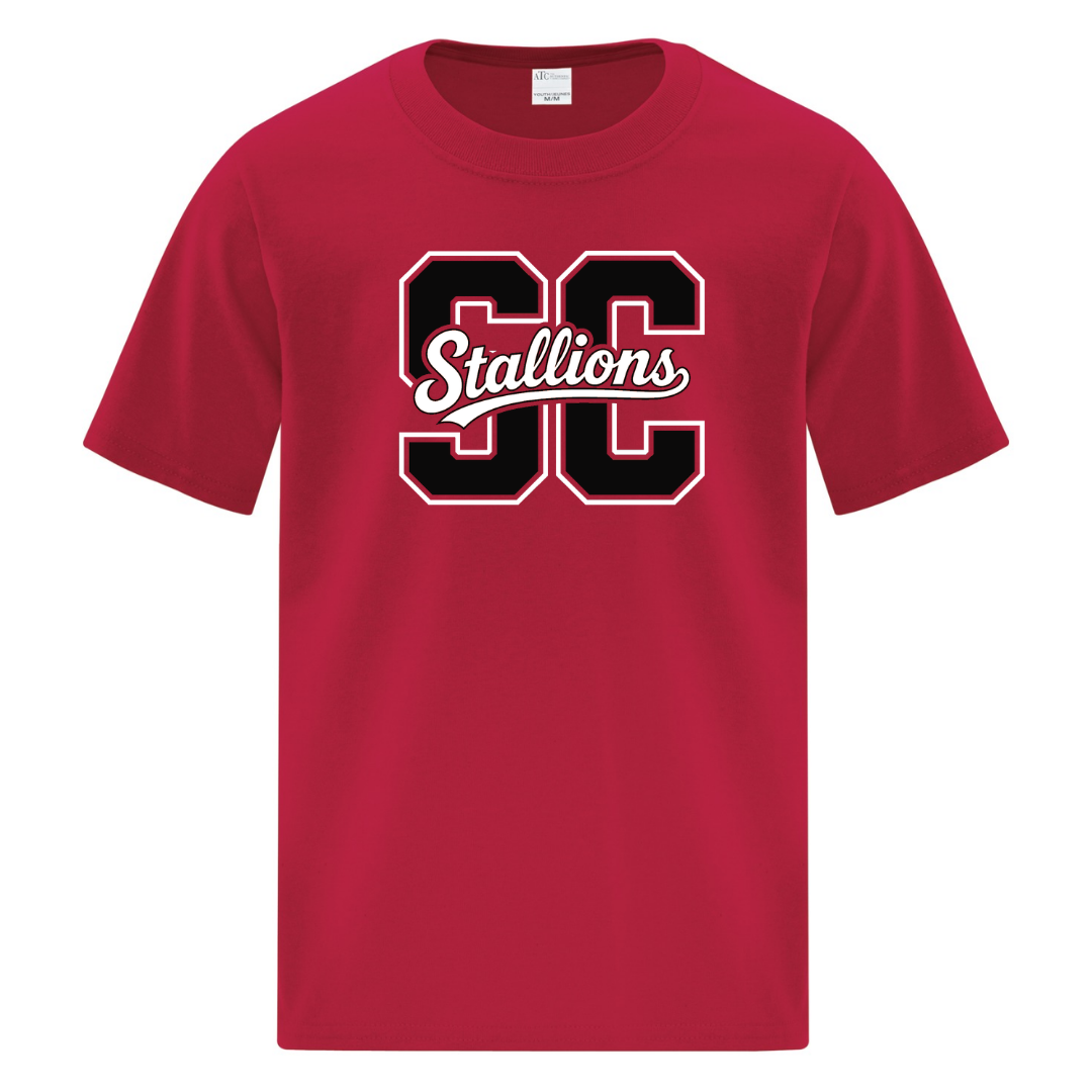 Cotton T-Shirt - SC Script Logo - Youth