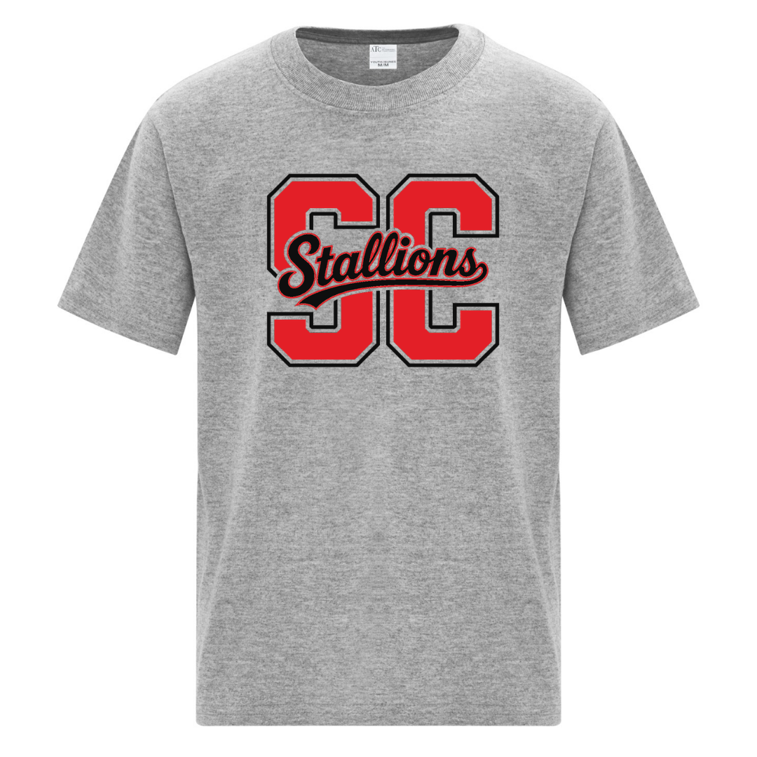 Cotton T-Shirt - SC Script Logo - Youth