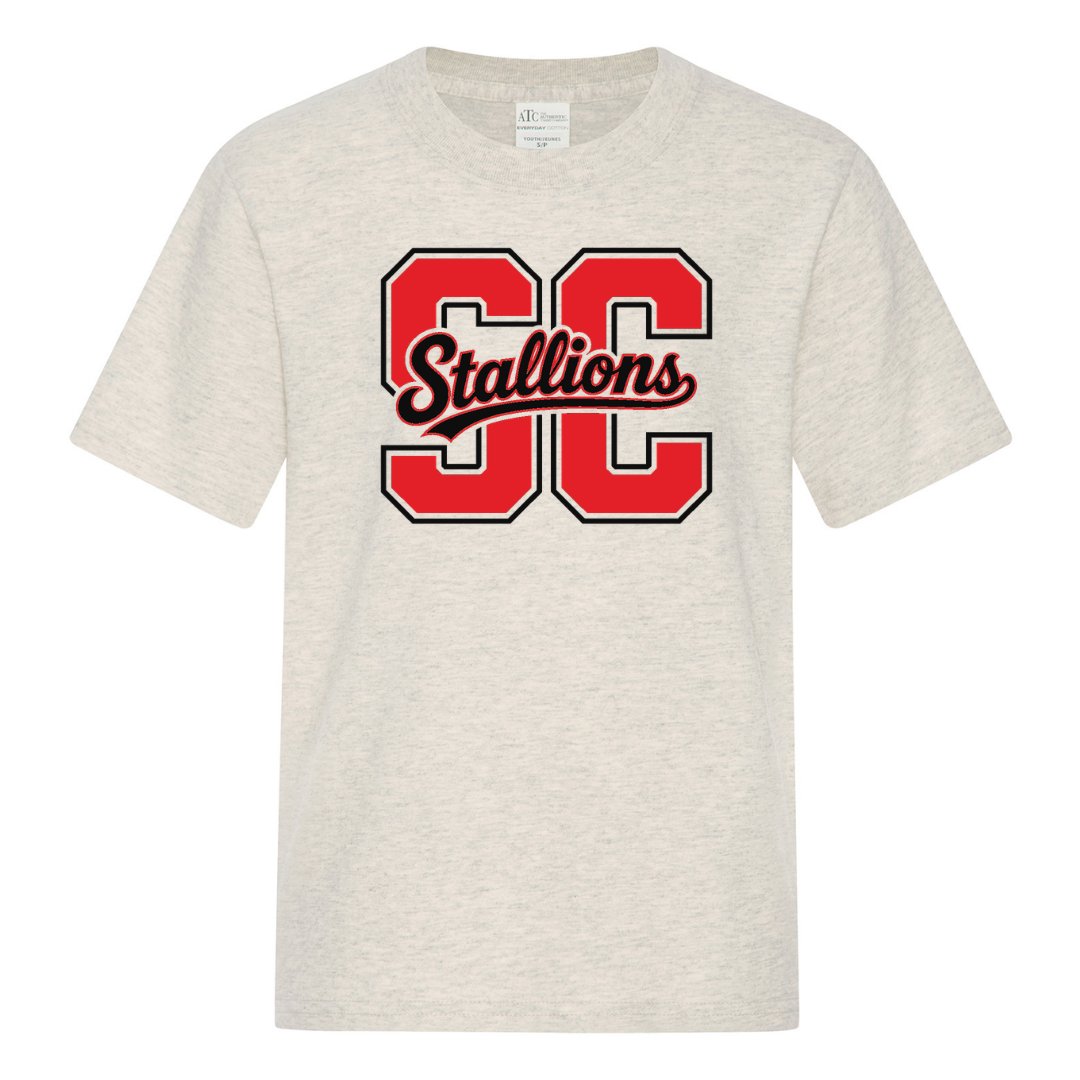 Cotton T-Shirt - SC Script Logo - Youth