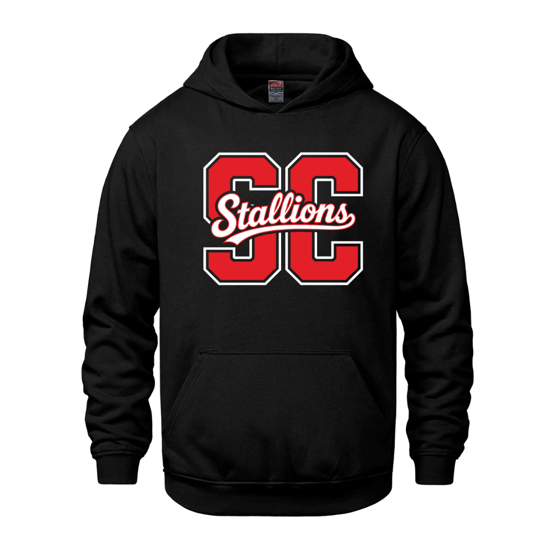 Cotton Fleece Hoodie - SC Script Logo - Youth