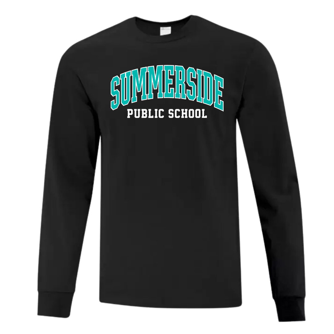 Cotton Longsleeve - Text Logo - Youth