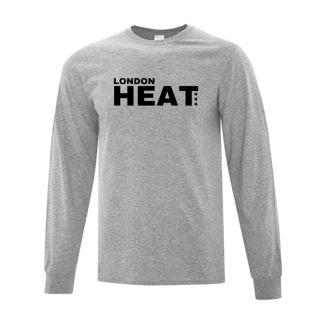 Cotton Long Sleeve Shirt - Heat Logo - Youth