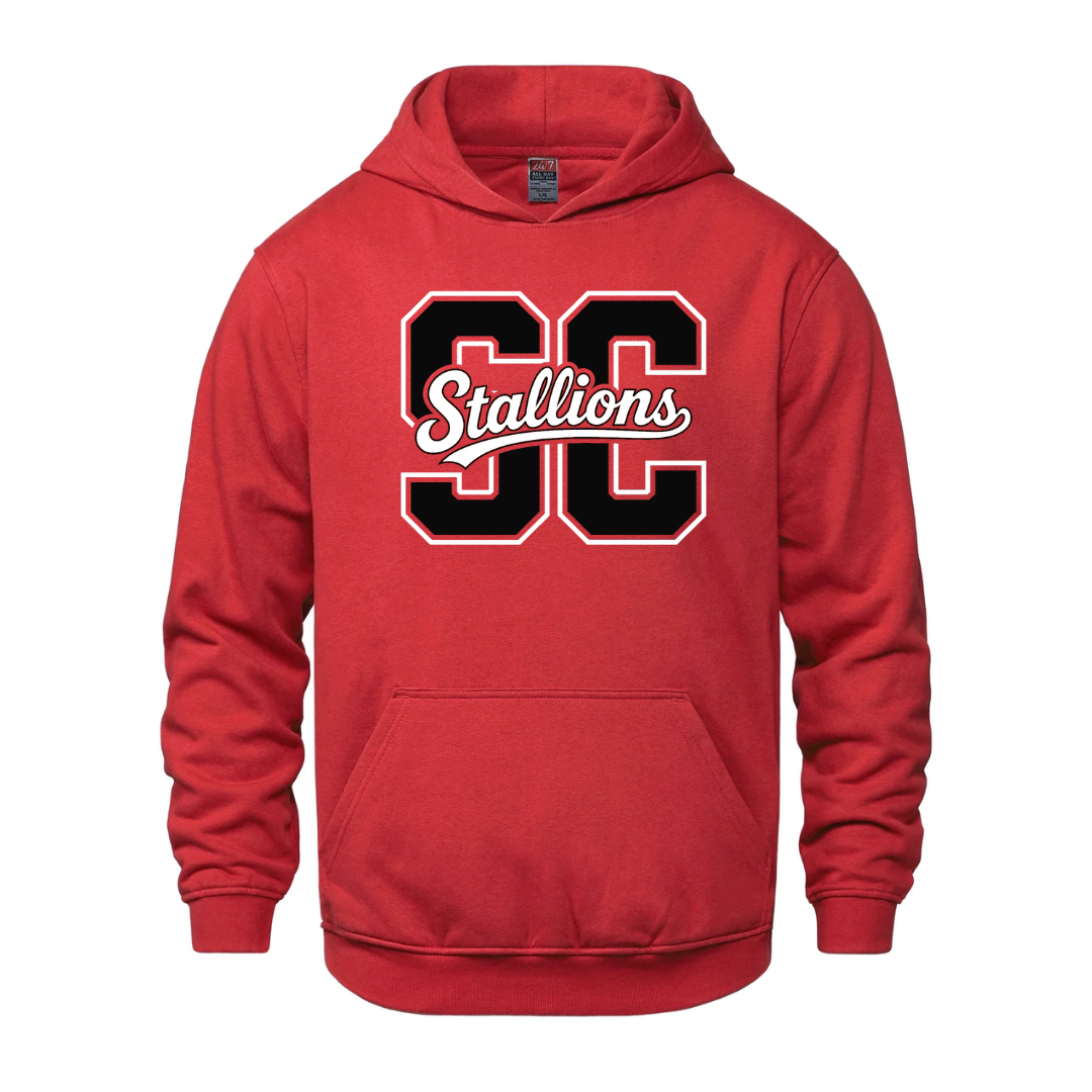 Cotton Fleece Hoodie - SC Script Logo - Youth
