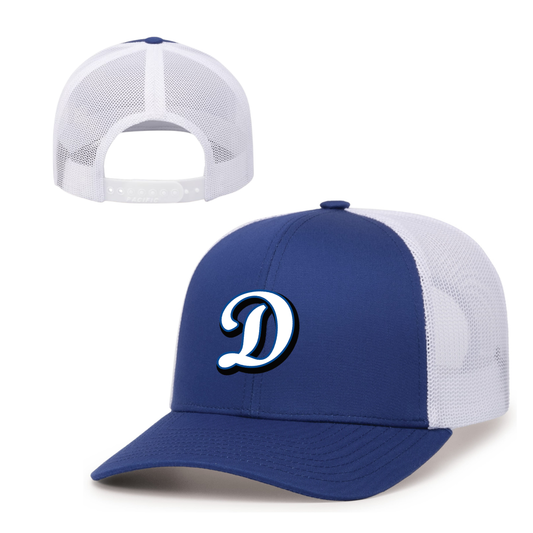 Trucker Snapback Hat - 'D' Logo