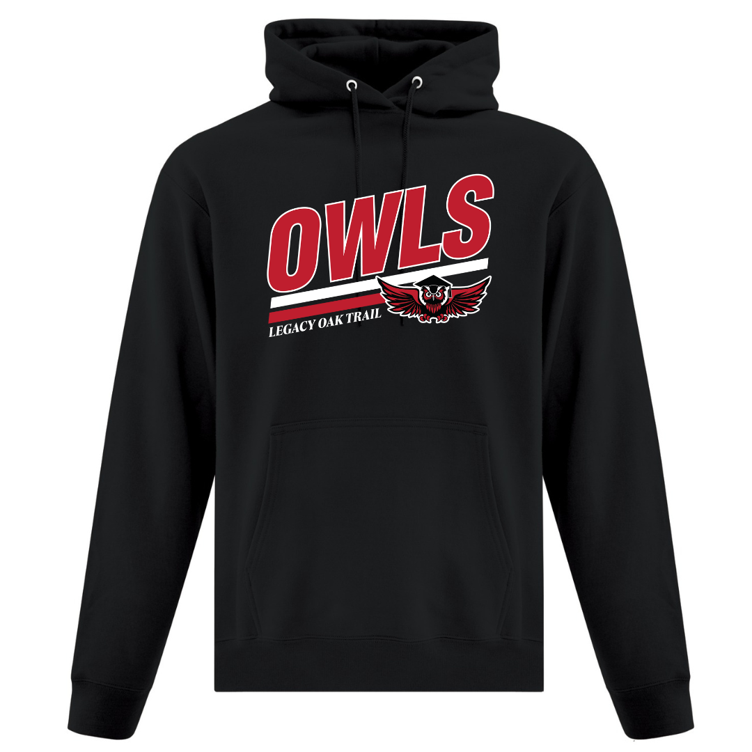 Cotton Hoodie - Owls Logo - Youth
