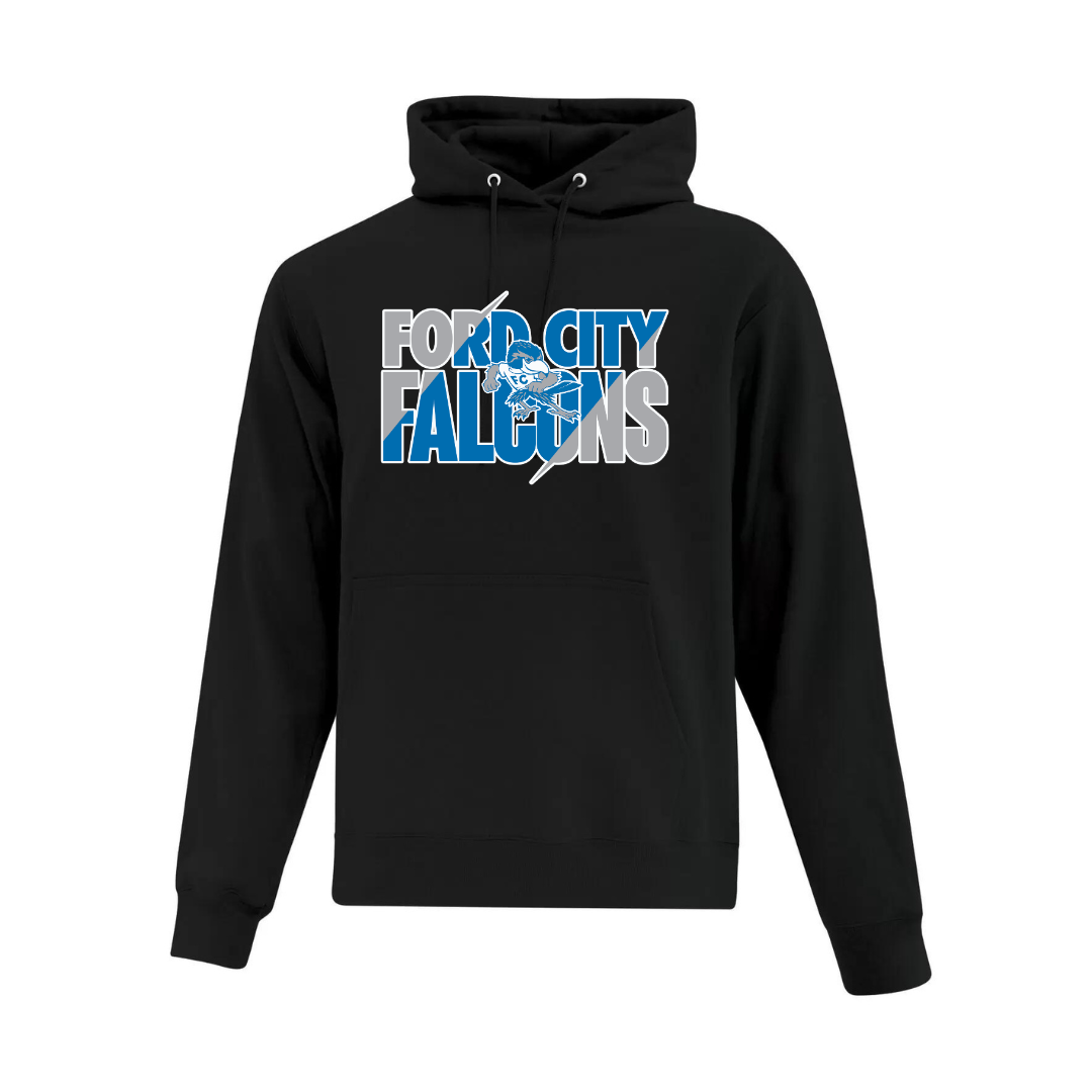Cotton Hoodie - Text Logo - Youth