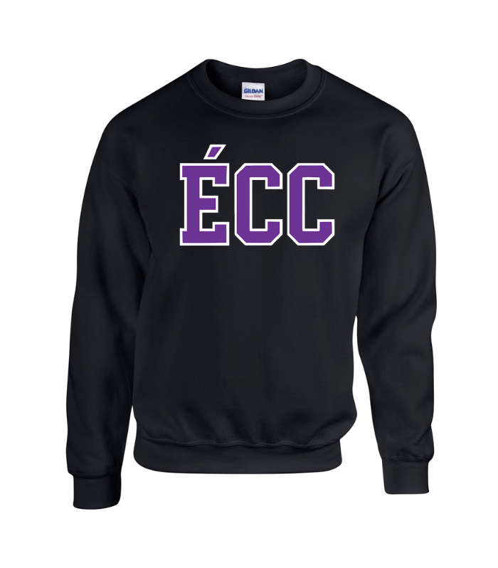 Cotton Fleece Crewneck - Sewn Text- Youth