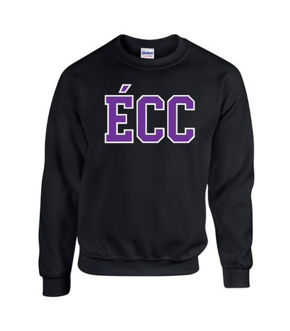 Cotton Fleece Crewneck - Sewn Text- Youth