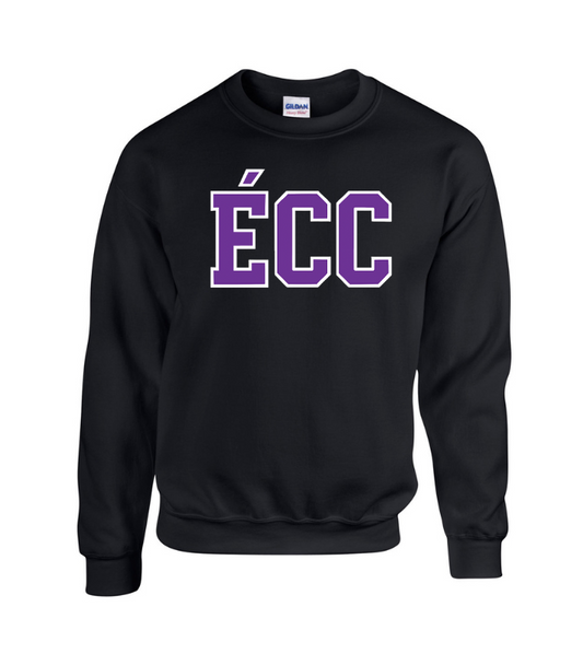 Cotton Fleece Crewneck - Sewn Text