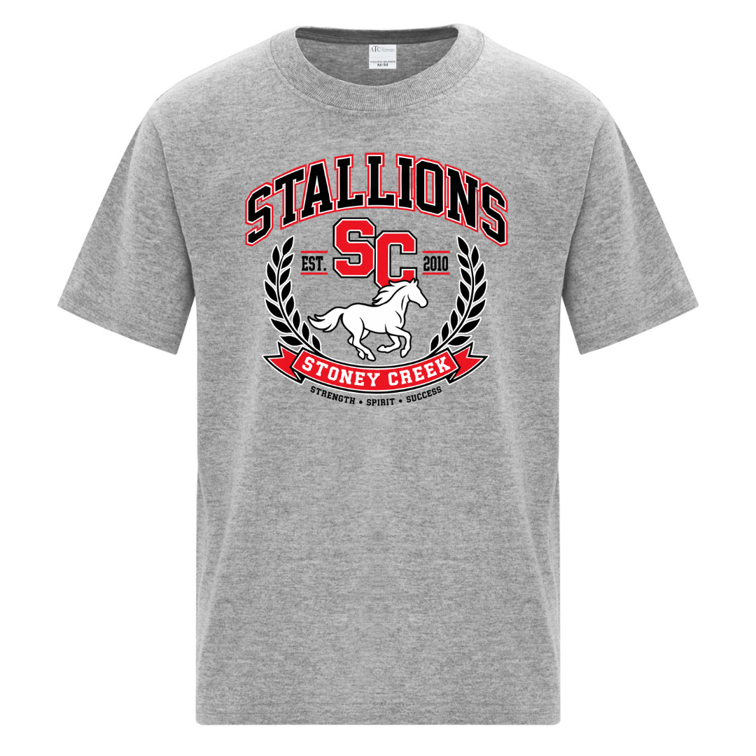 Cotton T-Shirt - Banner Logo - Youth