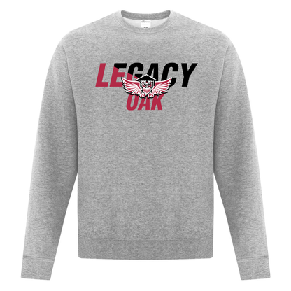 Cotton Crewneck - Legacy Oak Logo - Youth