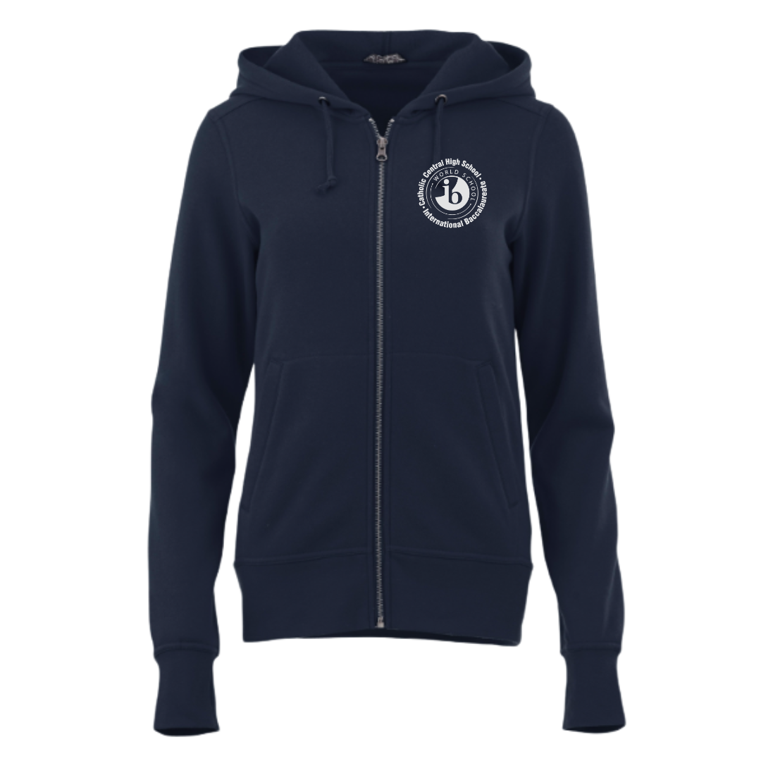 Cotton Full Zip Hoodie - Womens