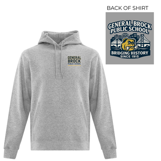 Cotton Hoodie - Back Logo - Youth