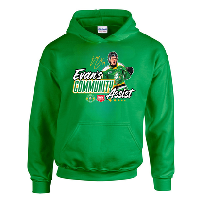 Cotton Hoodie - Evan's Community Assist - Youth