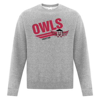 Cotton Crewneck - Owls Logo