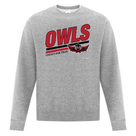Cotton Crewneck - Owls Logo