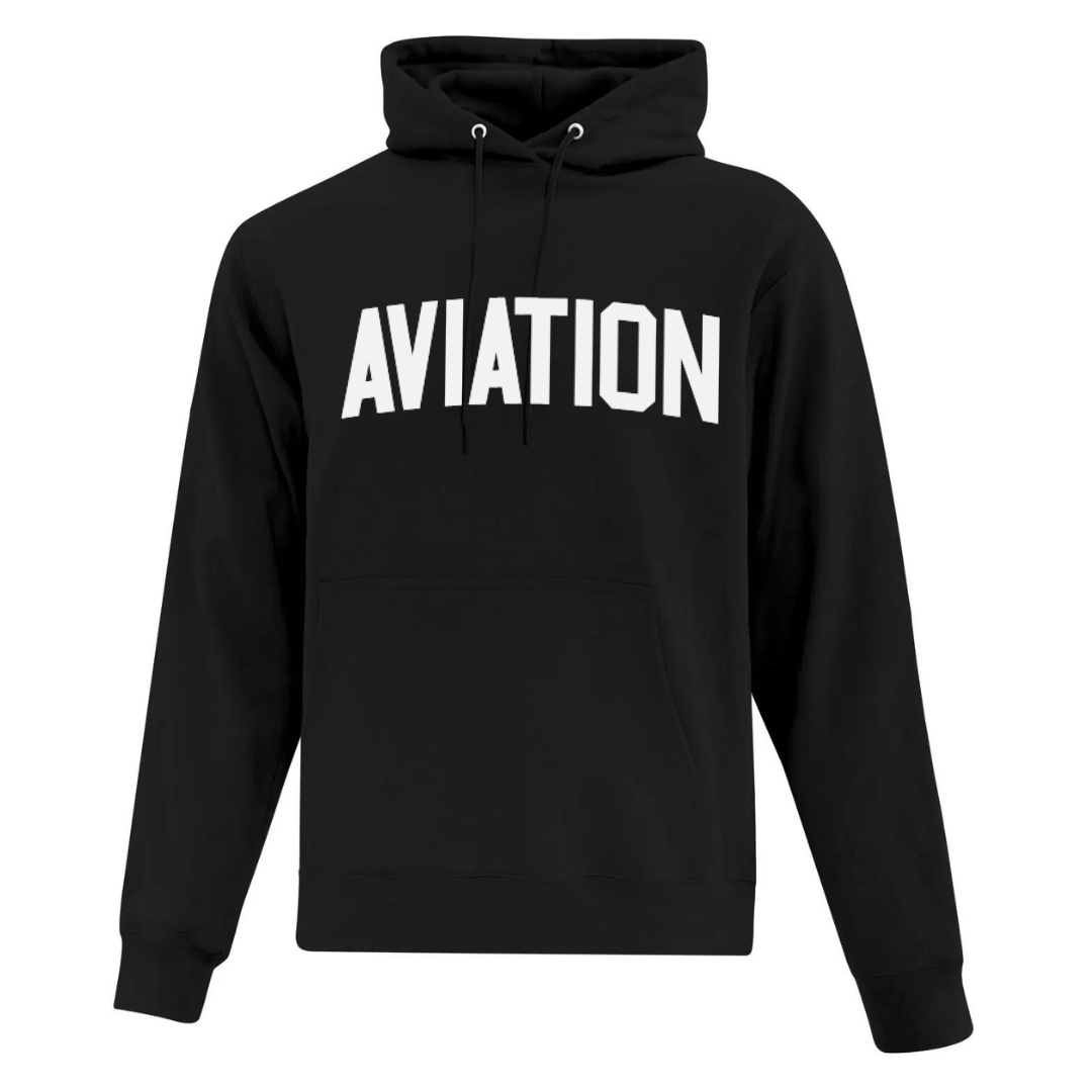 Cotton Fleece Hoodie - Sewn Twill