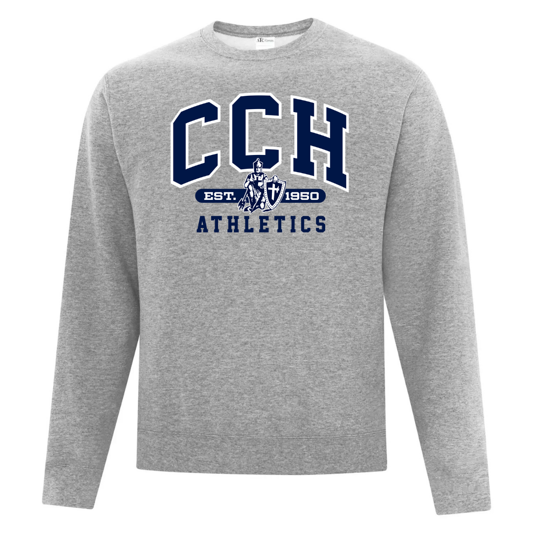 Cotton Crewneck - Sewn/Embroidered Logo