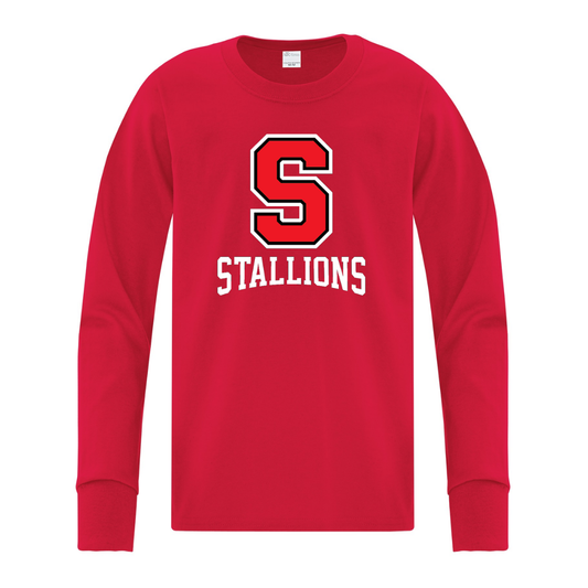 Cotton Longsleeve - S Logo - Youth