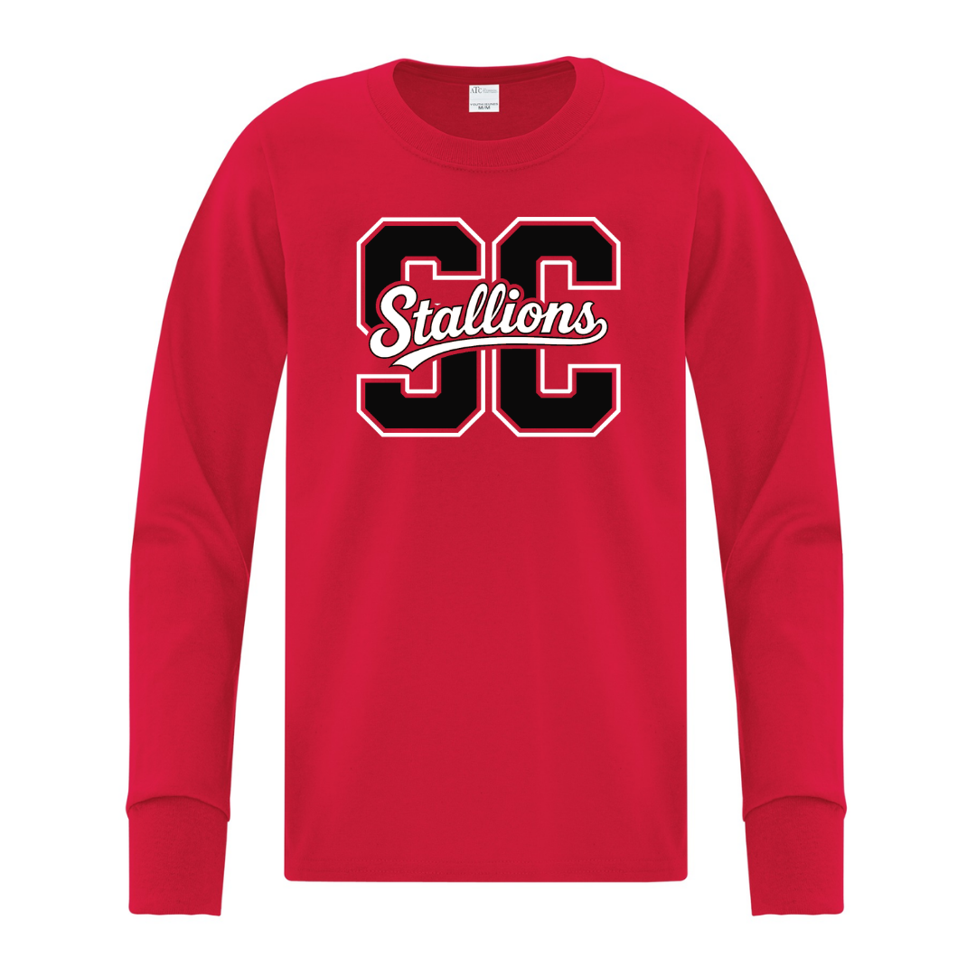 Cotton Longsleeve - SC Script Logo - Youth