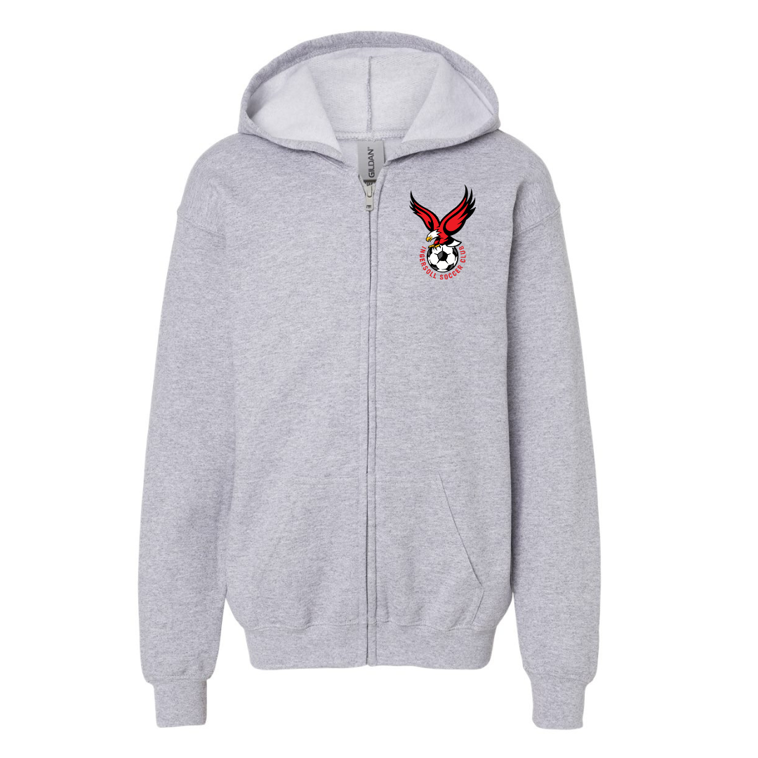 Cotton Full Zip Hoodie - Youth