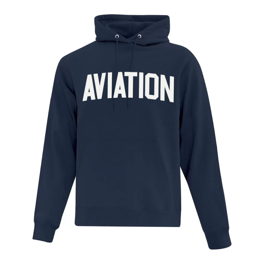 Cotton Fleece Hoodie - Sewn Twill