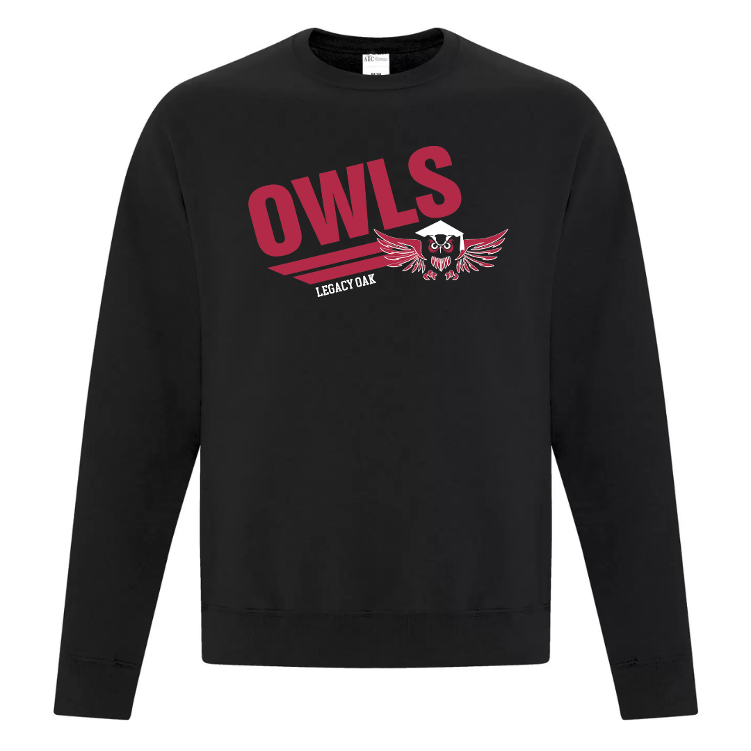 Cotton Crewneck - Owls Logo