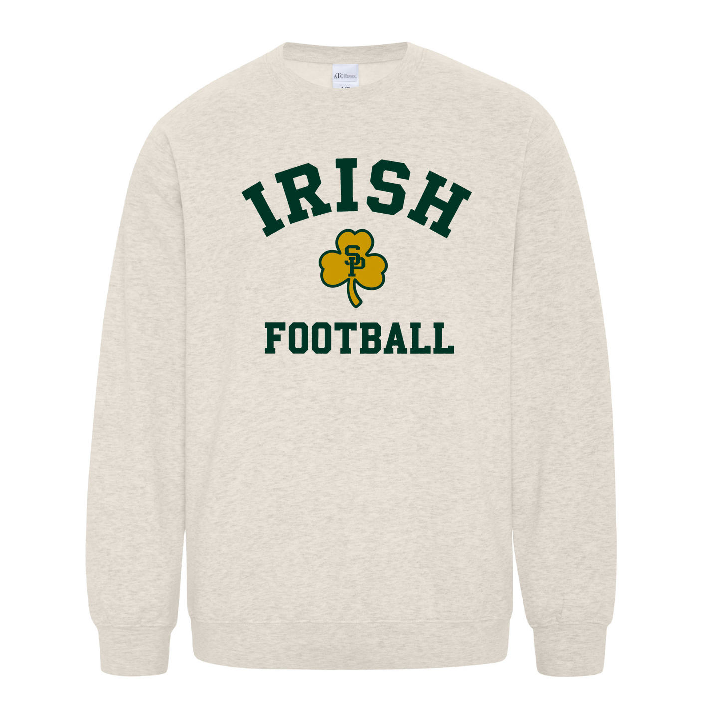 Cotton Fleece Crewneck - Sewn/Embroidered Logo