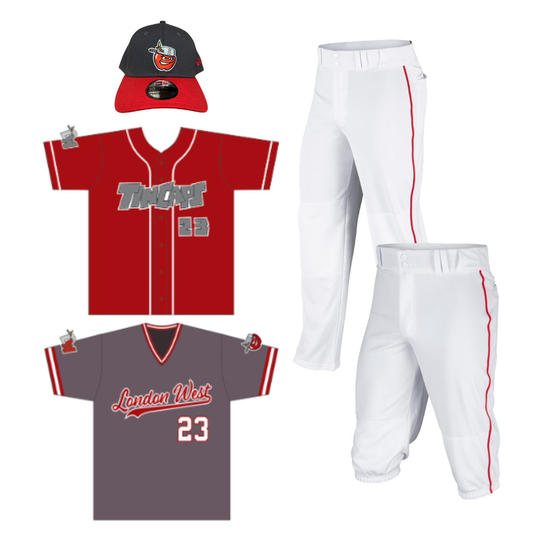 Tincaps Game Uniform (8U - 13U)