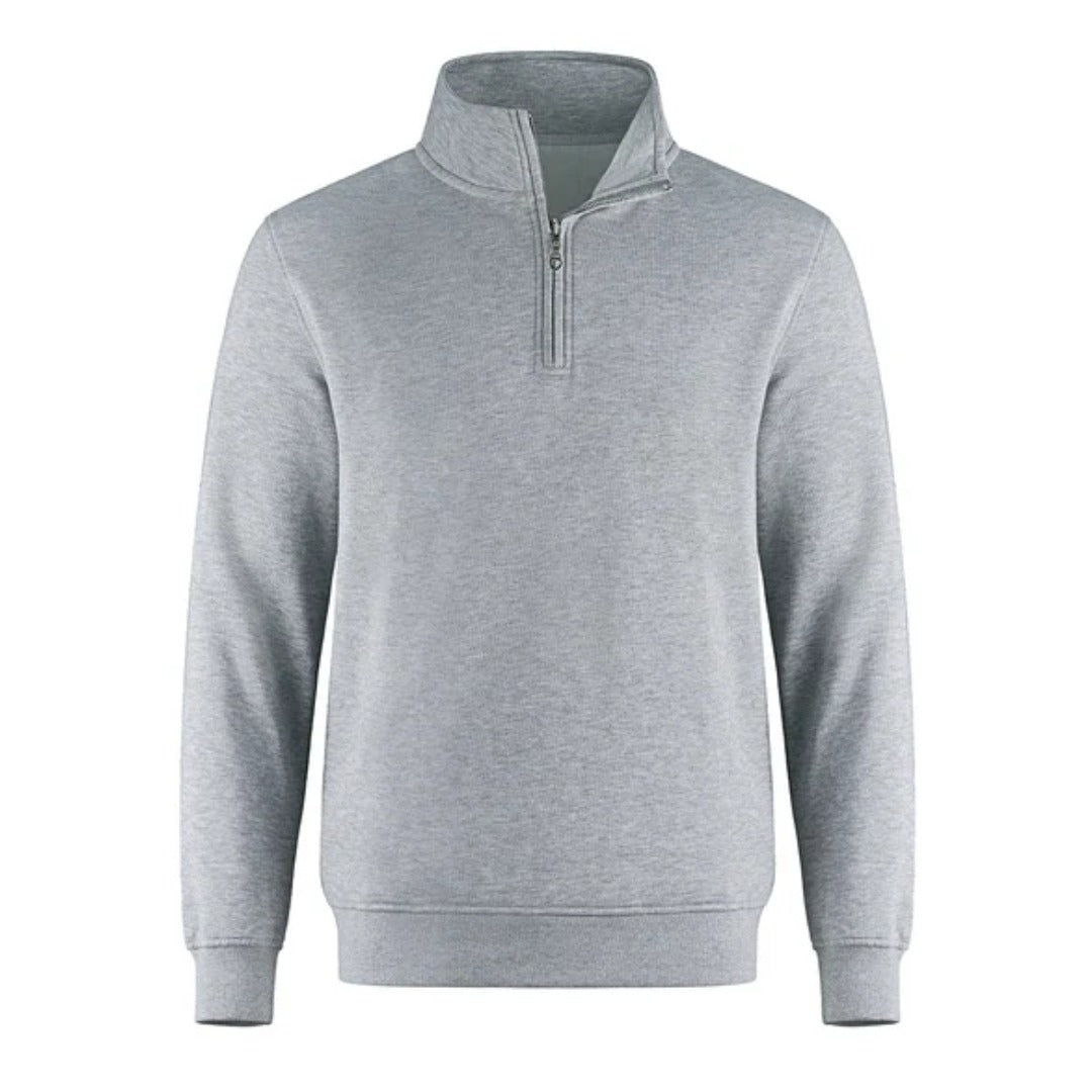 Cotton Fleece 1/4 Zip - Youth — Athletic Grey Heather