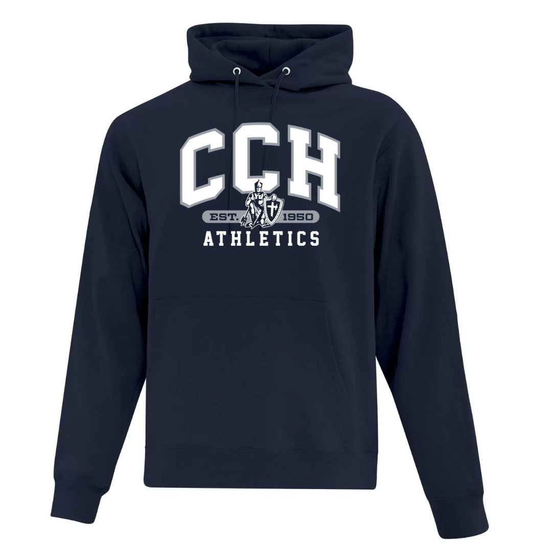 Cotton Hoodie - Sewn/Embroidered Logo